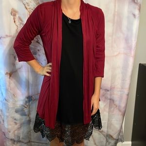 Burgundy light weight jacket size M